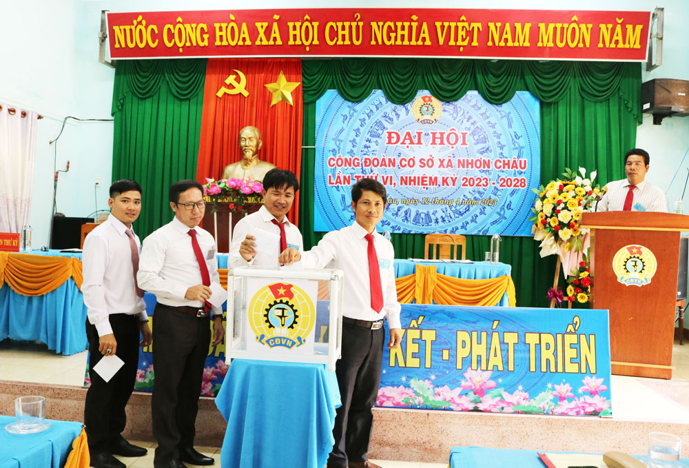 Đại hội Công đoàn cơ sở xã Nhơn Châu nhiệm kỳ 2023-2028