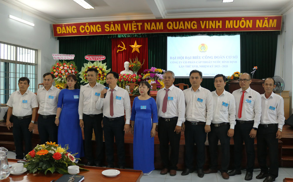 Đại hội Công đoàn Công ty CP Cấp thoát nước Bình Định