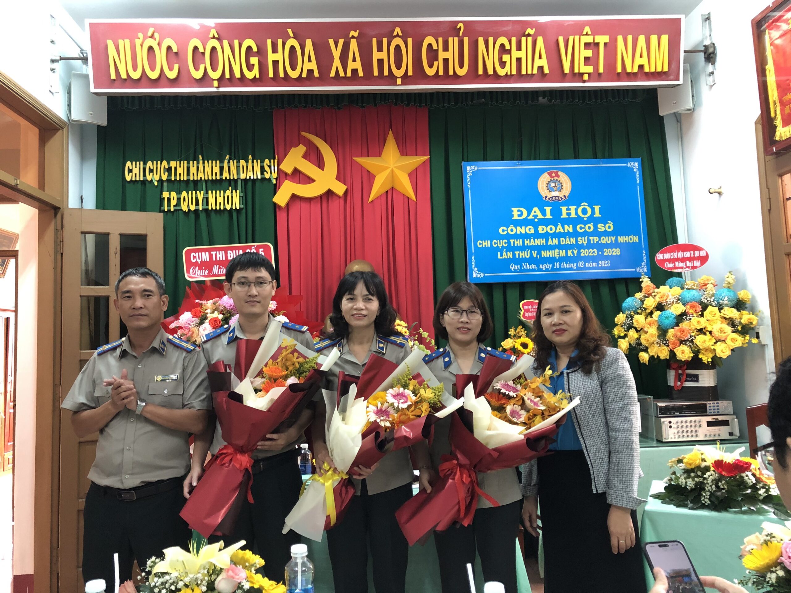 Đại Hội CĐCS Chi cục Thi hành án dân sự thành phố Quy Nhơn lần thứ V, nhiệm kỳ 2023-2028